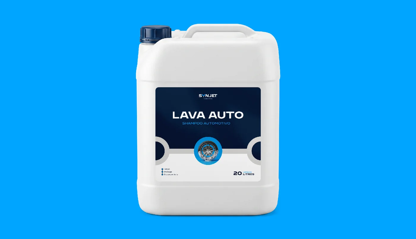 Galão Synjet Lava Auto, shampoo automotivo 20 litros